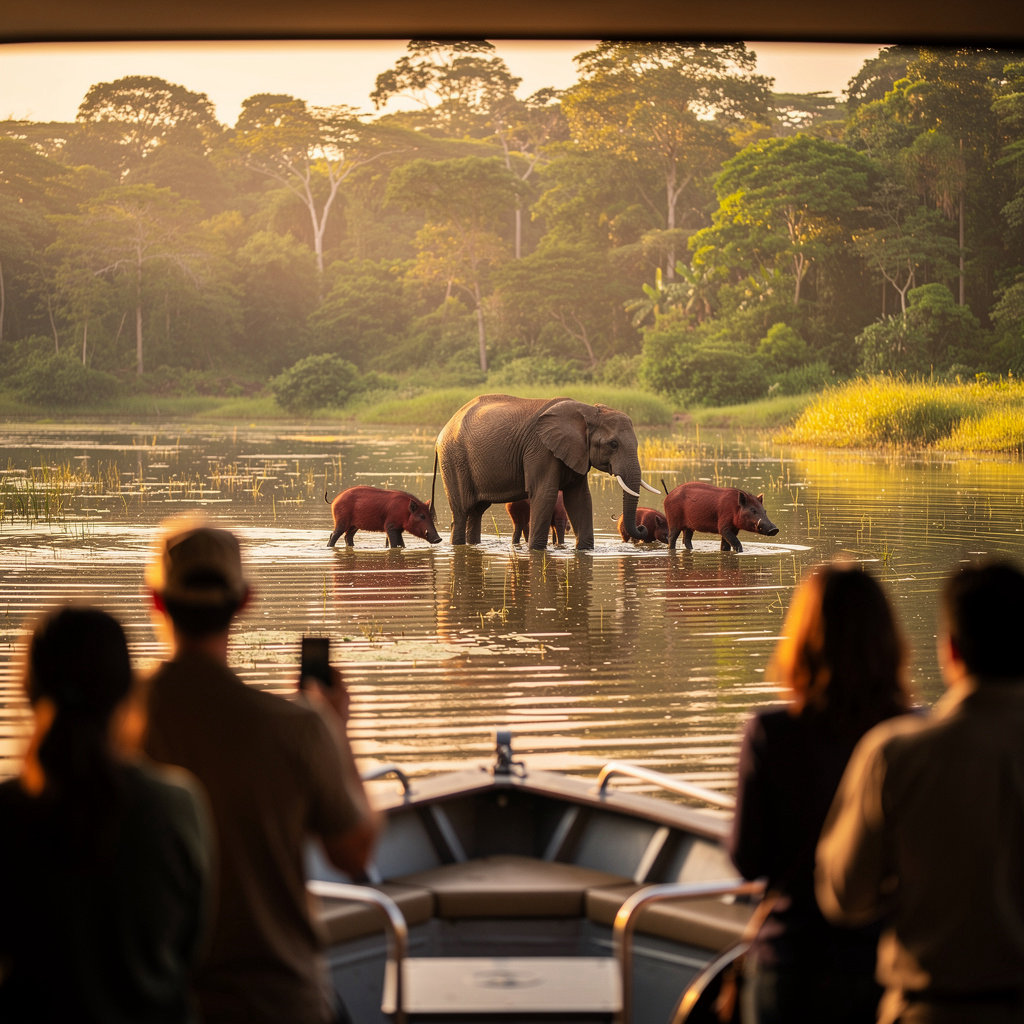Parc national Loango - faune et lagunes du Gabon